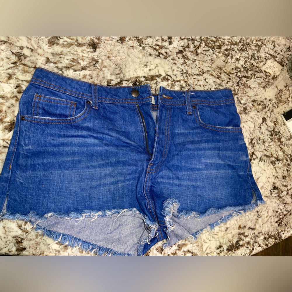 3/$12 Bright blue Jean shorts